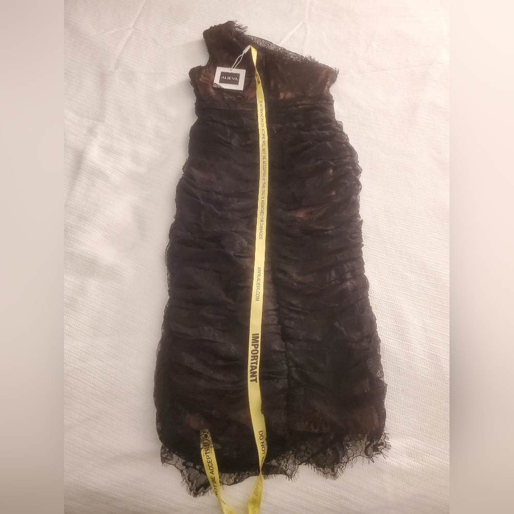 New Alieva Fatima Ruched Midi Dress Sizs XS - Picture 9 of 12